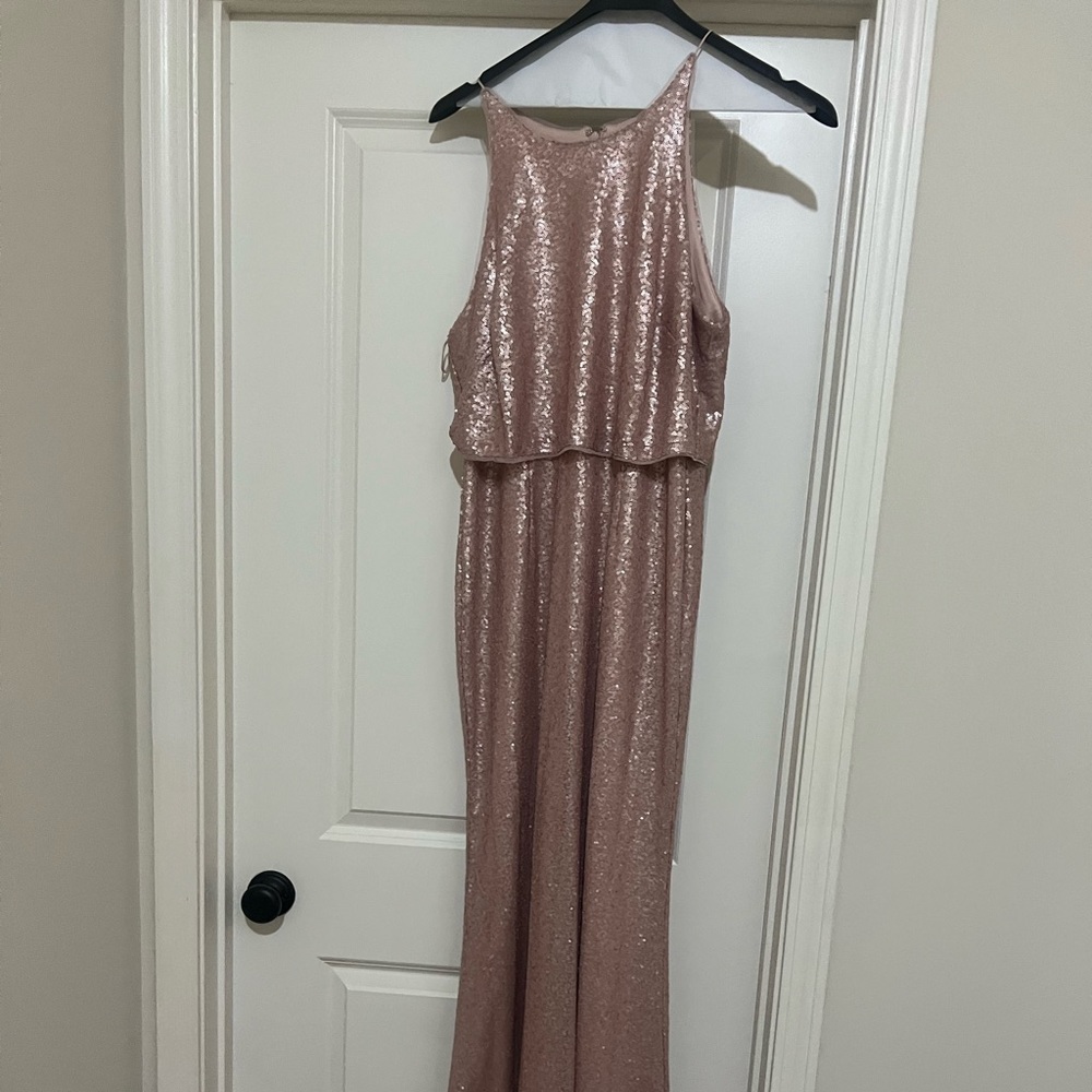 Rose gold/Blush evening dress NWOT